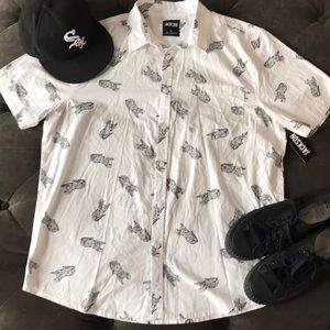 🐆Jackson Button DOWN short Sleeve Shirt 🐆